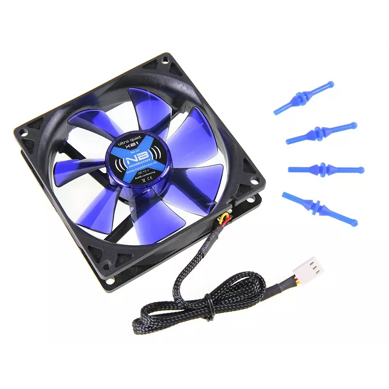 Arvutikorpuse ventilaator NoiseBlocker MustSilentFan XE1 92 mm, 1500 RPM, 17 dB, 50 m³/h, 4 V, must