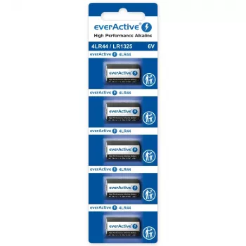 Aluselised nööpelemendid everActive LR44 1,5 V — pakendis 5 tk