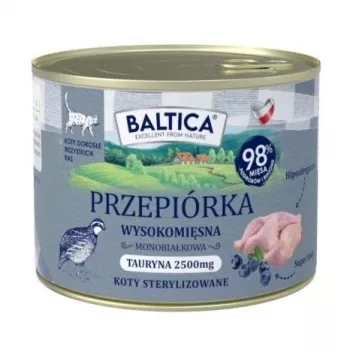 BALTICA piirkondlikud maitsed Vutt - märg kassitoit - 185g
