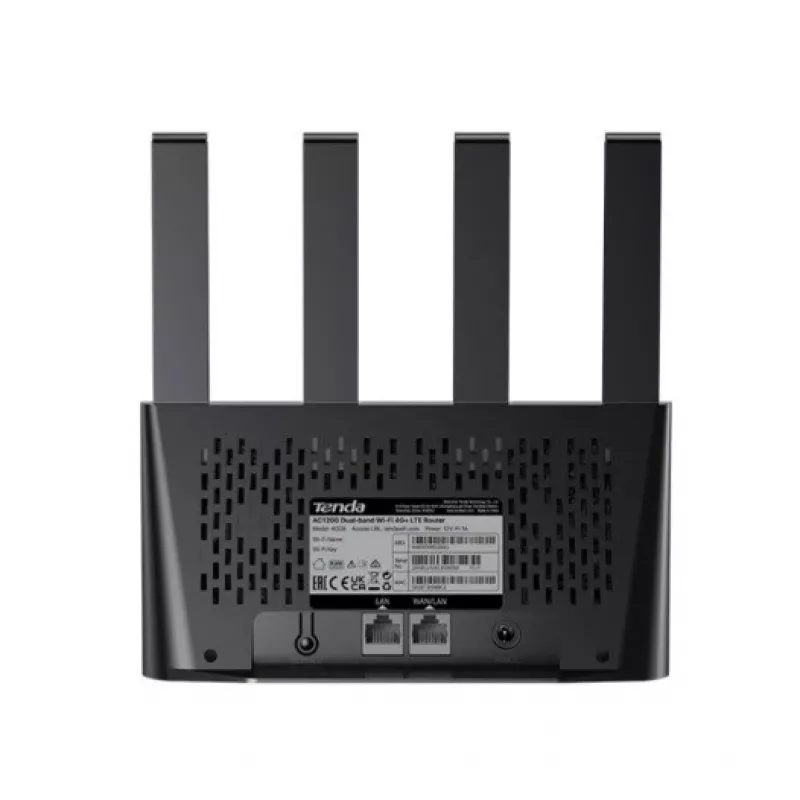 Ruuter TENDA 4G08 4G LTE Wi‑Fi kaheribaline 2,4/5 GHz, 4 integreeritud antenni, 2 LAN-porti, kuni 867/300 Mbit/s