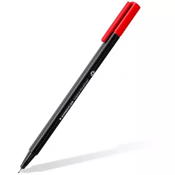 Viltpliiatsid Staedtler 334 C10, ülipeen 0,3 mm ots, 10 värvi (must, sinine, pruun, roheline, helesinine, heleroheline, oranž, roosa, punane, kollane)