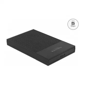 HDD/SSD-korpus DeLOCK 42011 Must 2,5-tolline SATA III 5 Gbit/s