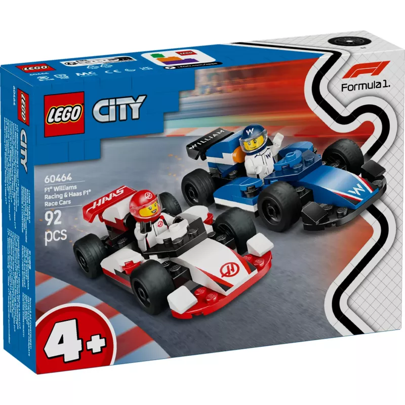 LEGO CITY 60464 F1 - Williams Racing & Haas F1 võidusõiduautod