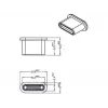 Socket safety cover DeLOCK 64014 USB USB-C Must 10 pcs