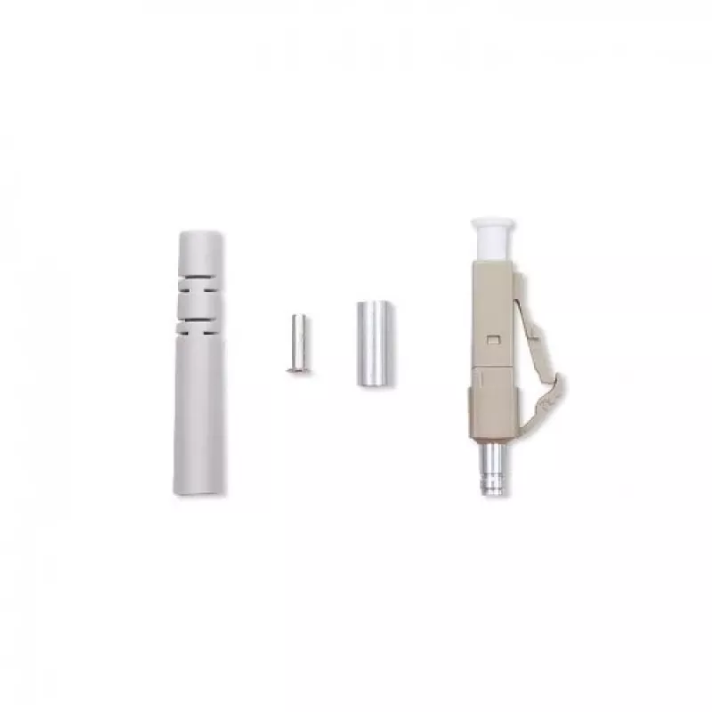 Qoltec 54450 fiiberoptiline pistik LC mitmemoodiline Beež Hõbedane