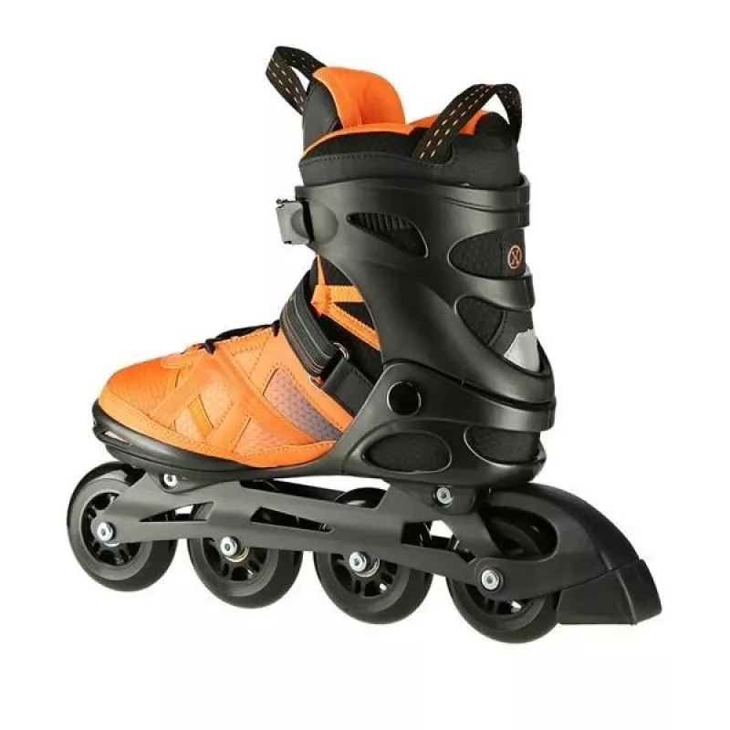 Rulluisud Nils Extreme NA14112 MUST-ORANŽ SUURUS 42