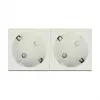 Pistikupesa CEE 7/3 DELOCK 81322 — 3P+N+PE, 250 V, 16 A, ABS, valge