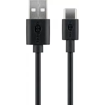 Goobay | USB-C laadimis- ja sünkroonimiskaabel (USB-A > USB-C) | 59124 | USB-C isane | USB 2.0 isane (tüüp A)