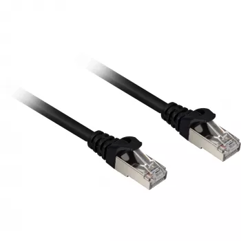 patch-kaabel RJ45 Cat.6a SFTP (must, 3 meetrit, LSOH (halogeenivaba))