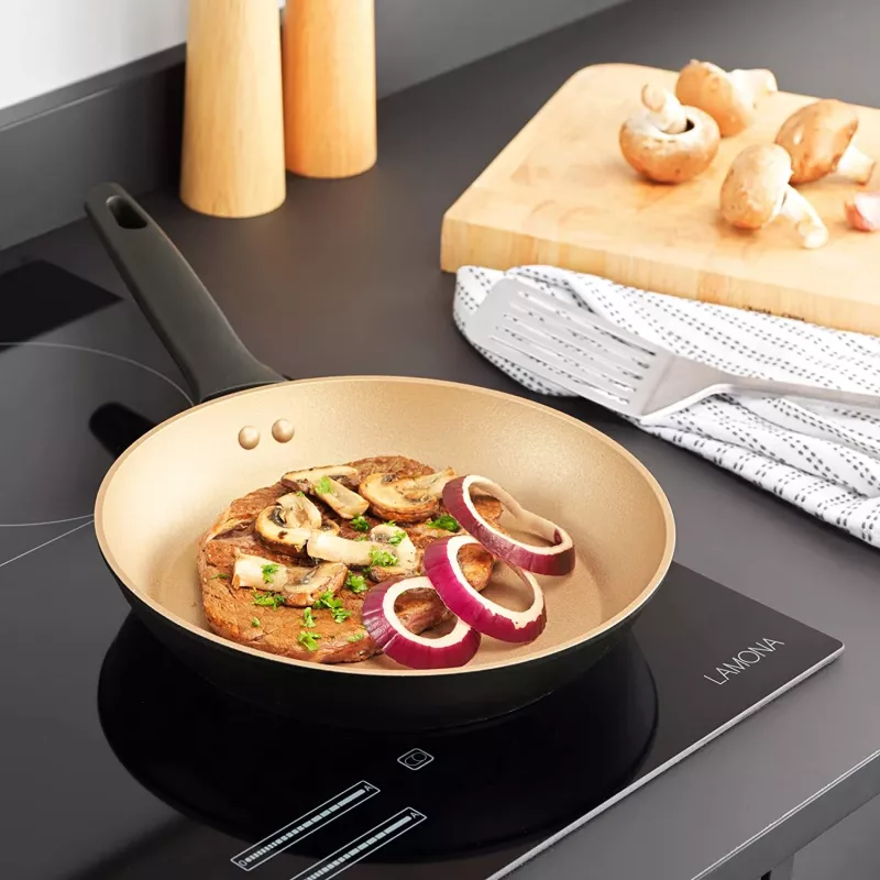 Pann Russell Hobbs RH01666BEU7 24 cm, mittenakkuv, must