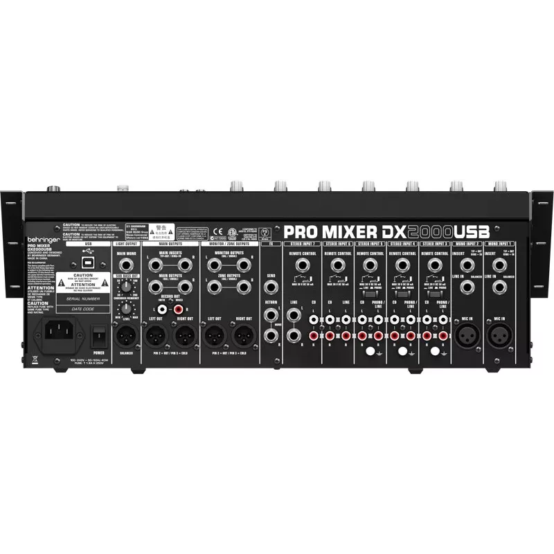 Audio mixer Behringer DX2000USB 7 kanalit