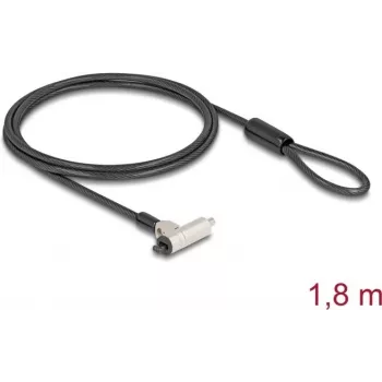 Turvakaabel Navilock 20931 Must Hõbedane 1,8 m 4,5 mm