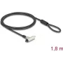 Turvakaabel Navilock 20931 Must Hõbedane 1,8 m 4,5 mm