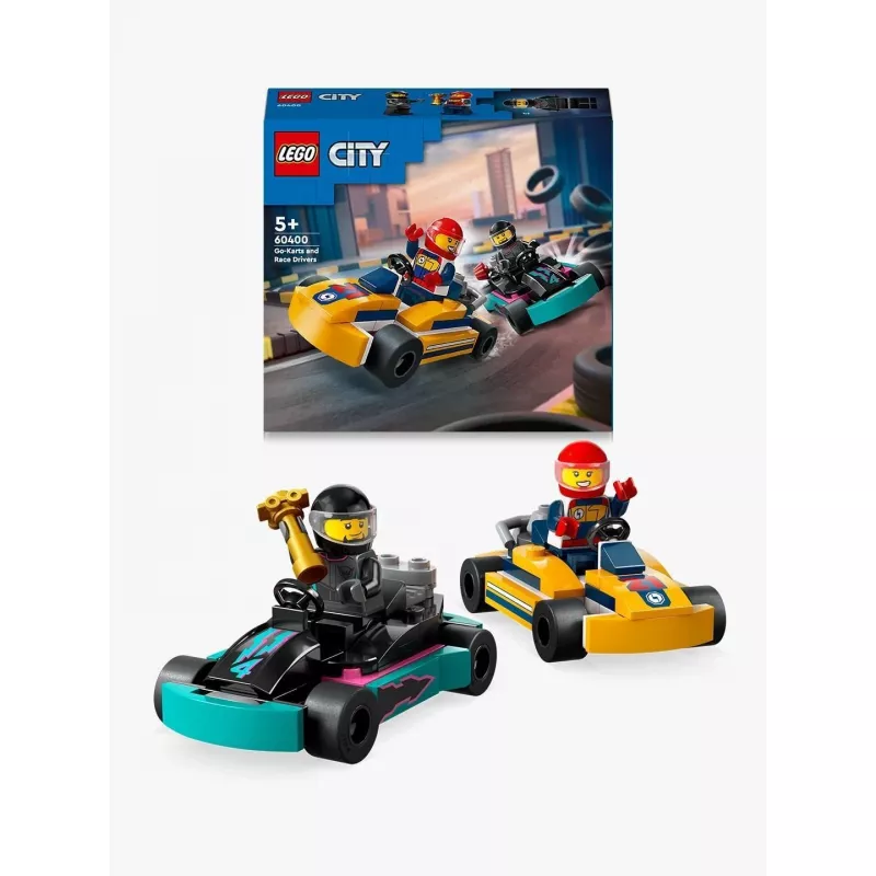 Ehitusmänguasi LEGO 60400 City Go-Karts with Racers – mängukomplekt minifiguuride ja sõidukitega
