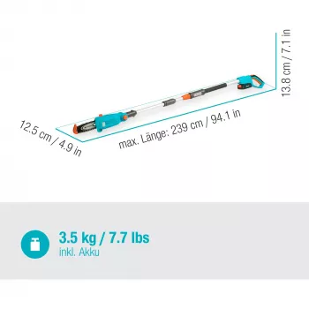 Gardena TCS 20 / 18V P4A 5 cm Liitium-ioon Must Sinine Oranž