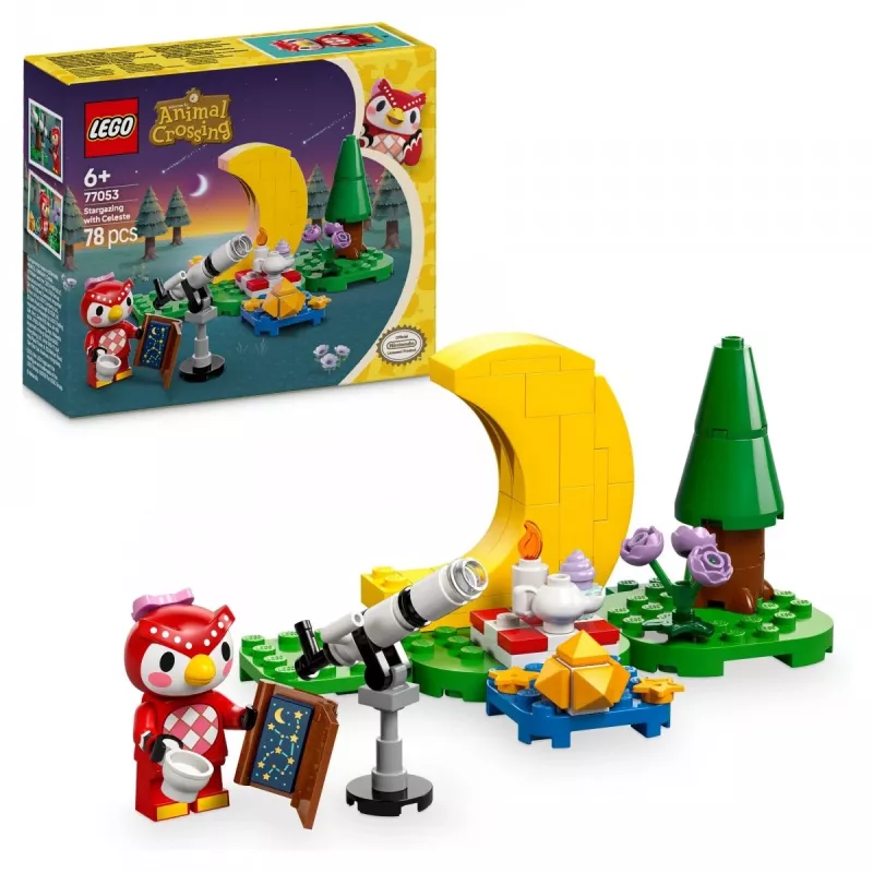 Ehitusmänguasi LEGO Animal Crossing Tähevaatlus Eufemiaga komplekt 77053