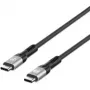 Manhattan Fast USB-C to USB-C kaabel (240W), 1m, 240W sülearvuti laadimine + kiire andmeedastus ja video, töötab kõigi sülearvutitega (märkus: vaja on täiendavat USB-C 240W seinelaadijat), 40 Gbps ülikiired ülekanded, must, 3-aastane garantii
