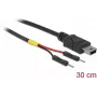 USB-kaabel DeLOCK 85414 Mini-USB B 0,3 m Must