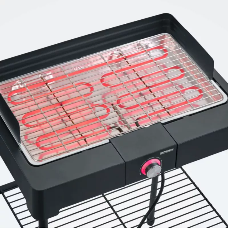Severin PG8566 elektribarbecue ja grill, must, 2200 W (PG8566)