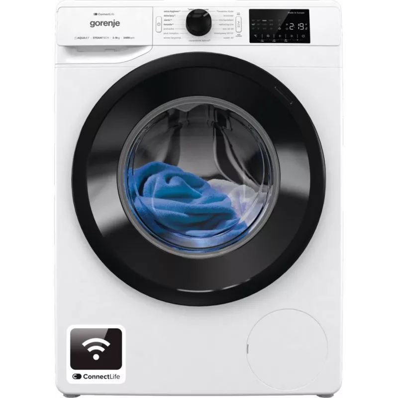 Eraldiseisev pesumasin Gorenje WPNEI84SASWIFI/PL 8 kg 1400 p/min WiFi valge, inverter-mootor
