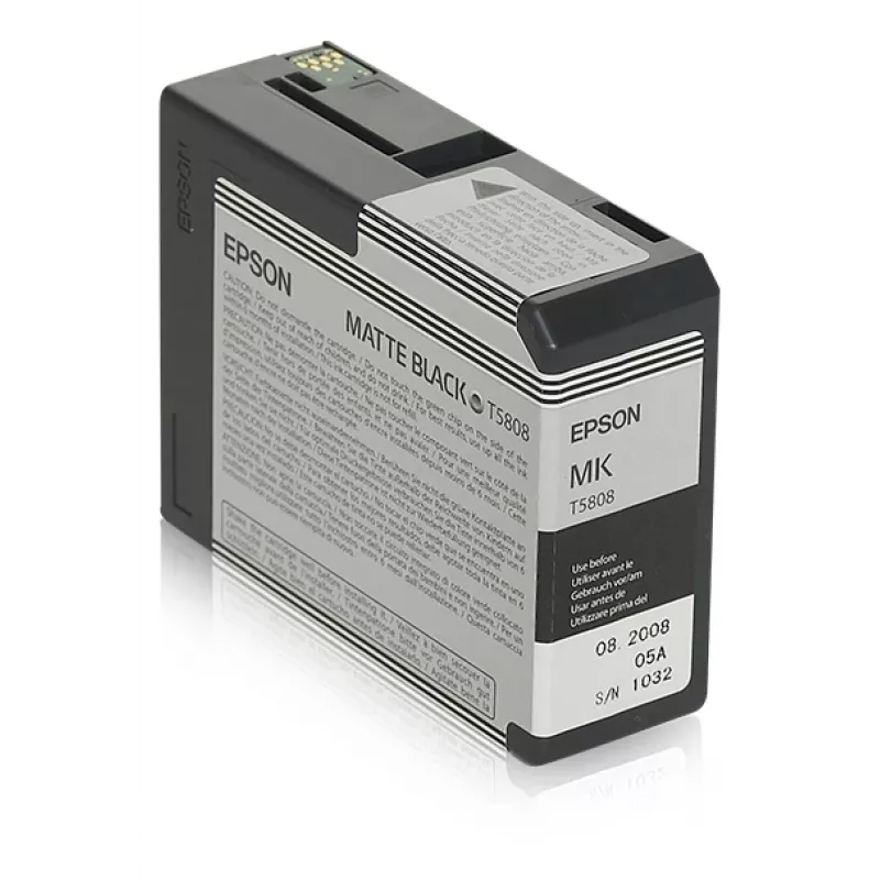 Tindikassett Epson C13T5808 Matt must — Originaalne Epsoni kassett, matt must