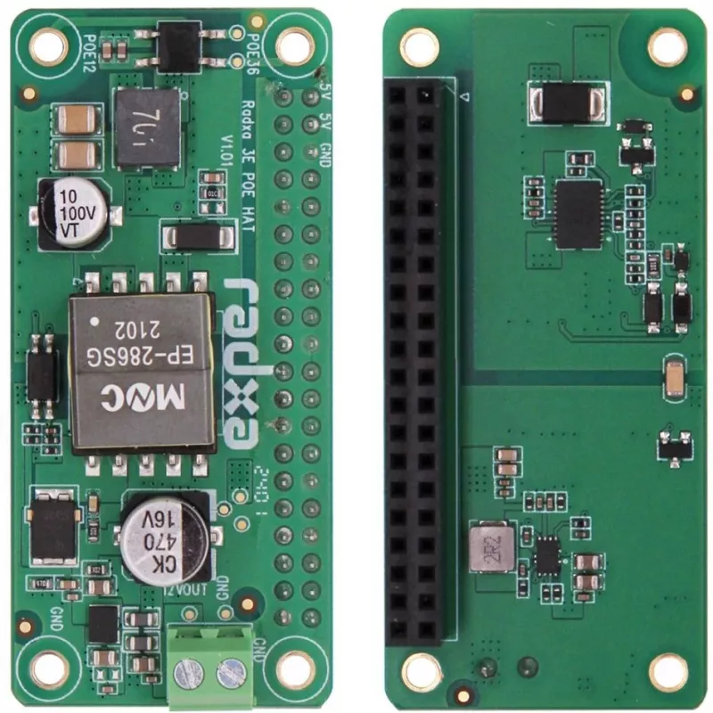 PoE HAT ALLNET RA023 RADXA Zero 3E jaoks – 802.3af-ga ühilduv Etherneti-toitemoodul