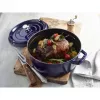 Staub 24 cm ümmargune malmkookott tumesinine