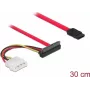 SATA kaabel DeLOCK 86078 0,5 m SATA 7-kontaktiline SATA 22-kontaktiline Molex