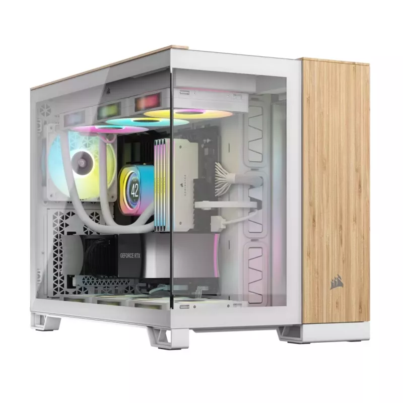 Arvuti korpus Corsair CC-9011288-WW Midi Tower Bamboo, valge