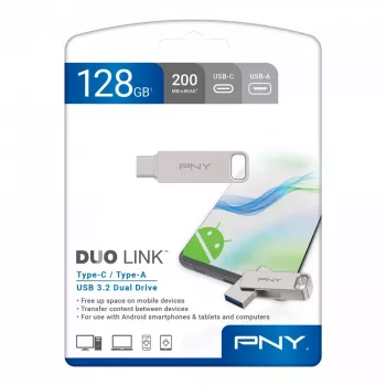 USB-mälupulk PNY 128 GB USB-tüüp-A USB-USB-C DUO LINK