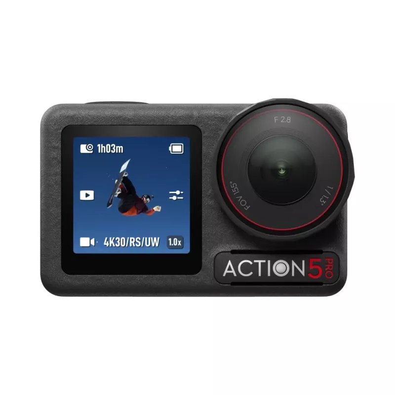 DJI Osmo Action 5 Pro actionkaamera 40 MP 4K Ultra HD CMOS 25.4 / 1.3 mm (1 / 1.3) Wi-Fi 146 g