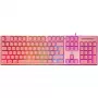 Deltaco GAM-021-RGB-P-DE - täissuuruses (100%) - USB - membraanlülitiga - QWERTZ - Roosa