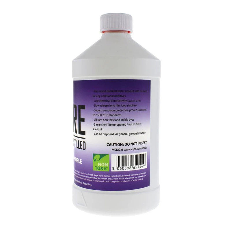 Vedelikjahutusvedelik XSPC Pure Coolant 1 L — lilla UV-reaktiivne