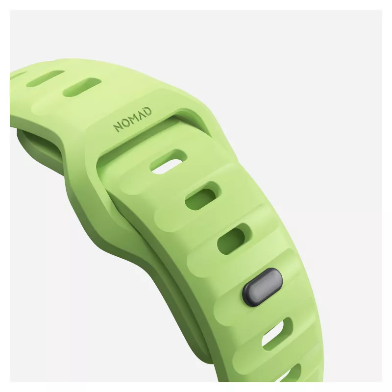 Band Nomad Sport Band Light roheline Rubber — laius 21,5 mm, randmele 160–195 mm