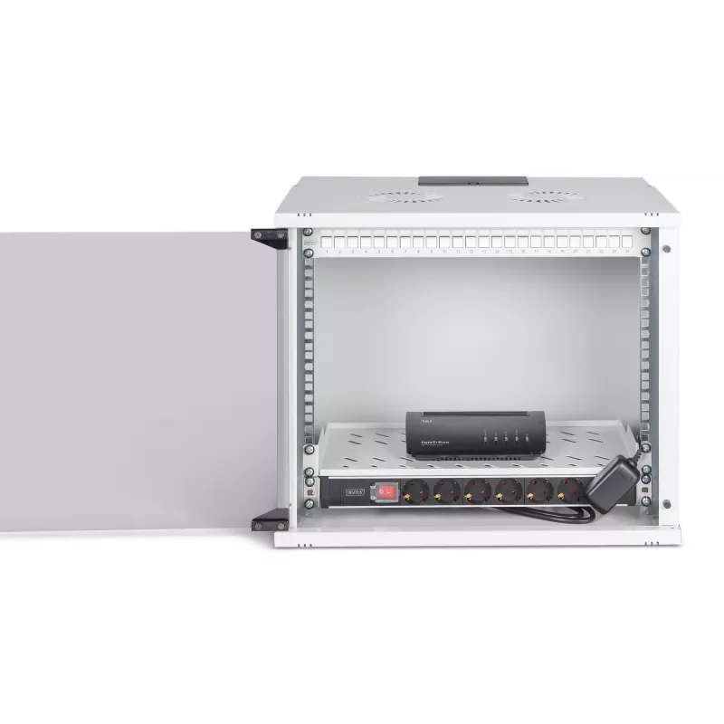 Seinale paigaldatav võrgukapp DIGITUS SOHO Pro 19 tolli 9U, 540 x 400 mm, IP20, võtmelukk, 60 kg