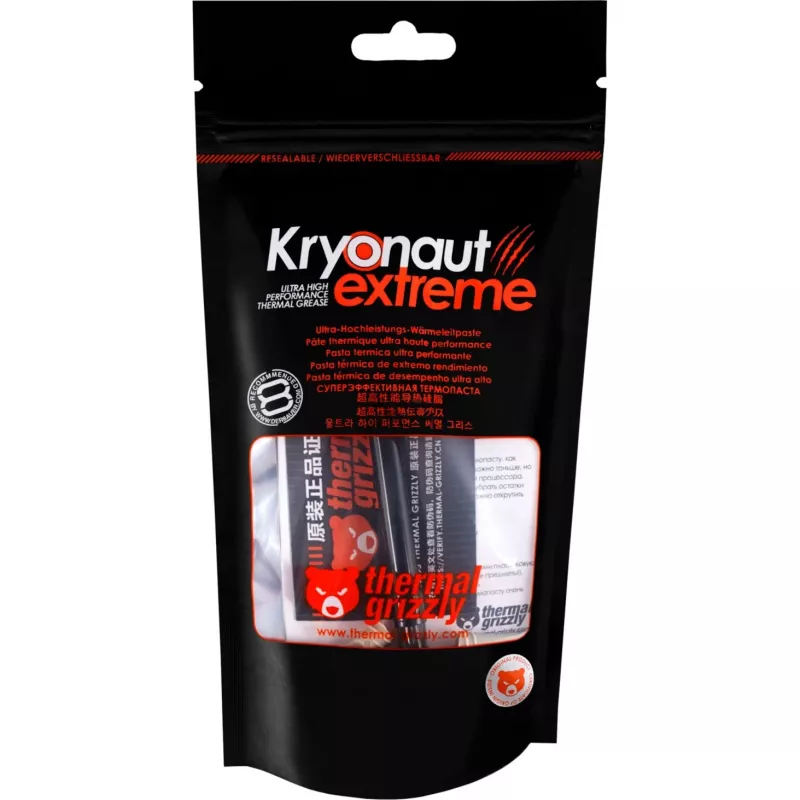 Termopasta Thermal Grizzly TG-KE-002-R, 2 g, alumiiniumoksiid, must