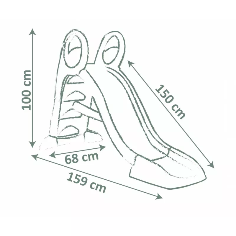 Mänguväljaku varustus Smoby 820509, Simba‑Dickie — plastikraam, 1590×680×1000 mm, alates 2. eluaastast