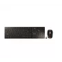 CHERRY DW 9100 õhuke klaviatuur hiirega Universaalne RF Wireless + Bluetooth AZERTY Prantsuse must