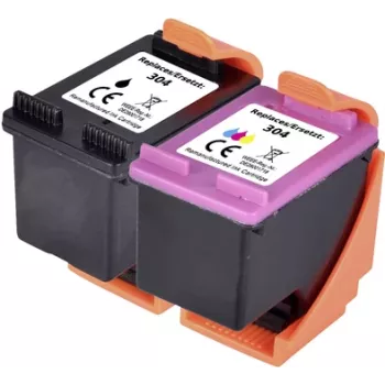 Renkforce tindikombokomplekt asendab HP 304 (3JB05AE) ühilduv kombokomplekt must, tsüaan, magenta, kollane RF-I-HP304BKCMY RF-5628894 (RF-5628894)