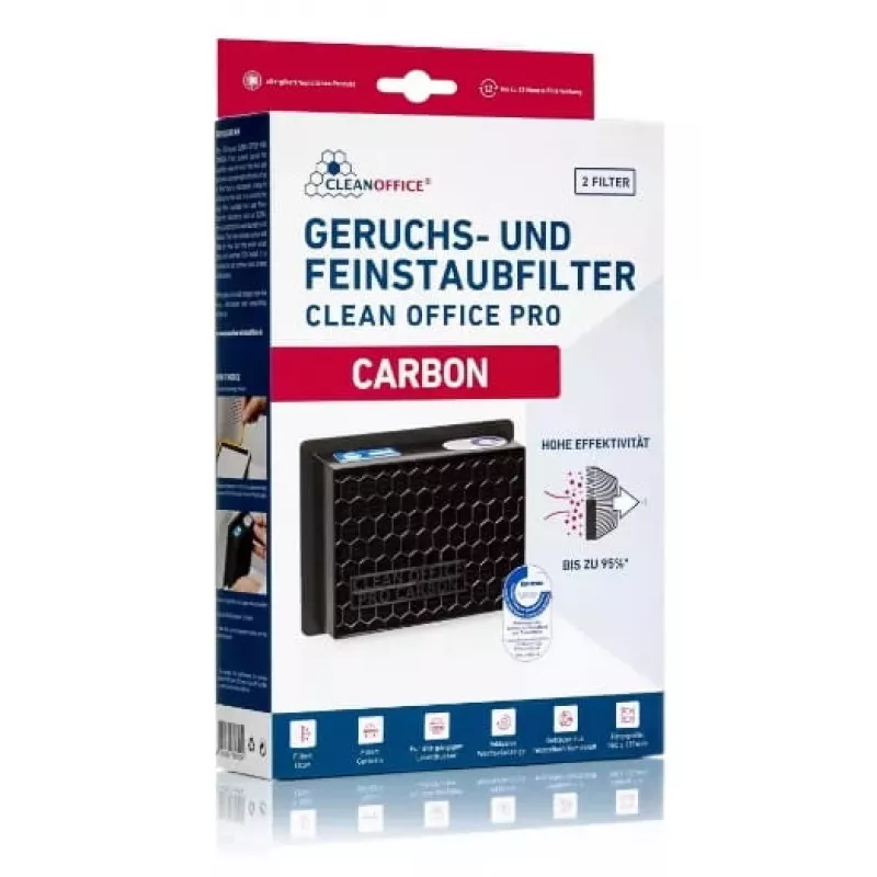 Tolmufilter Cleanoffice Carbon 150 x 120 x 50 mm — 2 tk
