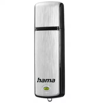 Hama Fancy USB-mälupulk 64 GB USB Type-A 2.0 Must, Hõbedane