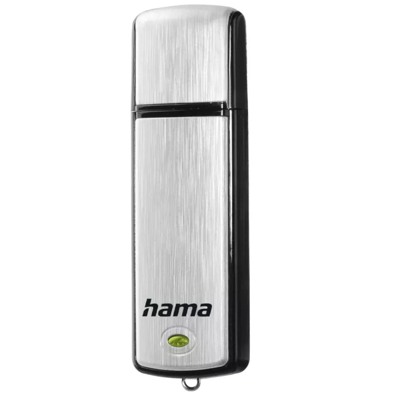 Hama Fancy USB-mälupulk 64 GB USB Type-A 2.0 Must, Hõbedane
