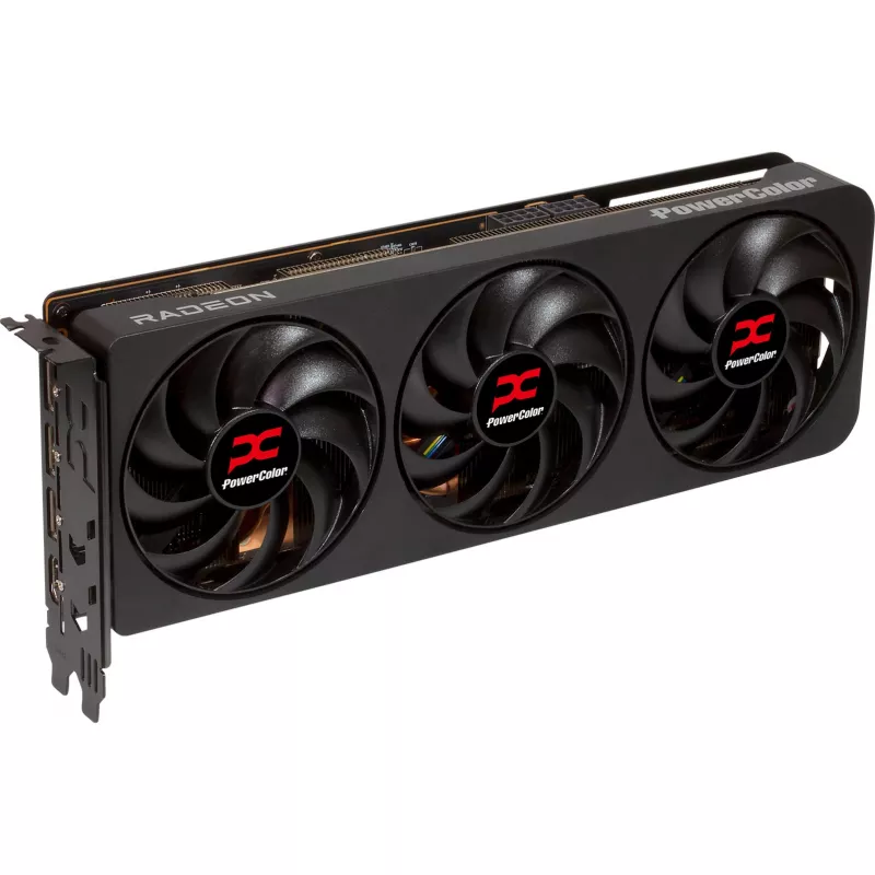 Graafikakaart VõimsusVärv Radeon RX 9070 XT 16 GB GDDR6, PCIe x16 5.0, 256-bit, 289 mm, 3 ventilaatoriga