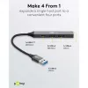Goobay Slim 4-Port USB-hub, USB-A USB-C™/USB-A, USB 3.2 (74458)