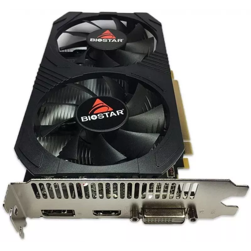 BIOSTAR Radeon RX 560 4 GB GDDR5 graafikakaart, 128-bitine, PCIe 3.0, 1275/1175 MHz, HDMI+DP+DVI