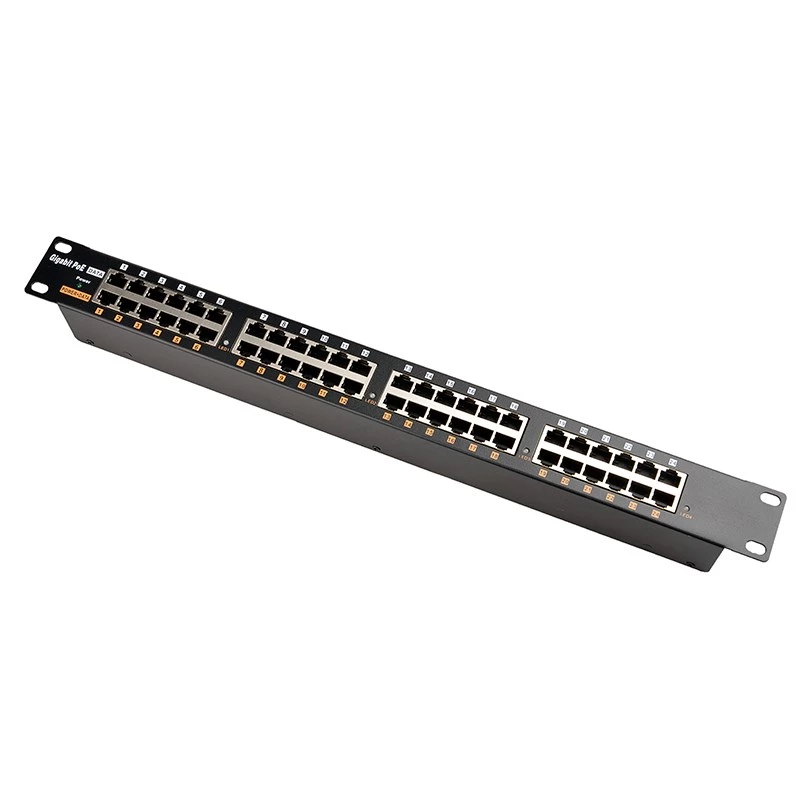 Extralink Gigabit PoE süstija 24 porti 24x 1000Mb/s RJ45, rackmount