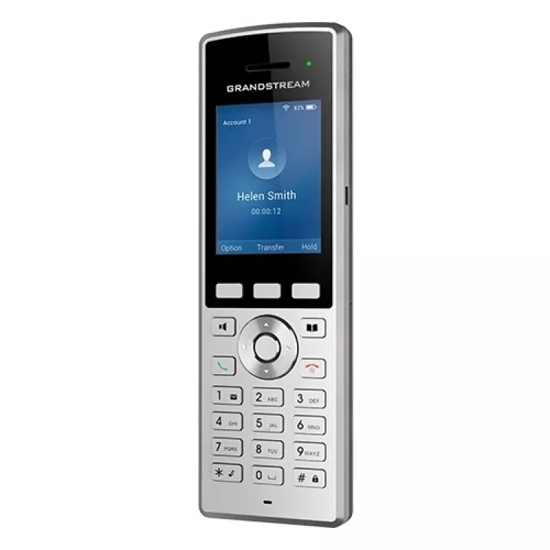 Grandstream Networks WP822 IP-telefon must, hõbedane 2 liini LCD Wi-Fi