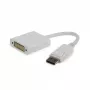 Videokaabli adapter GEMBIRD DisplayPort – DVI 0,1 m, valge
