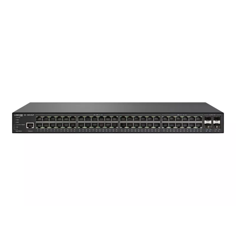 LANCOM GS-3652XUP - Switch - hallatav - 12 x 100/1000/2,5G (PoE++) + 36 x 10/100/1000 (PoE+) + 4 x 1 Gigabit / 10 Gigabit SFP+ - lauaarvuti, riiulisse paigaldatav - PoE++ (820 W) (61879)