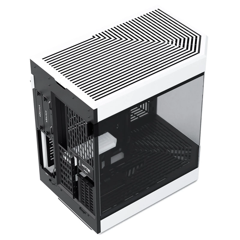 HYTE Y60 Midi Tower must, valge